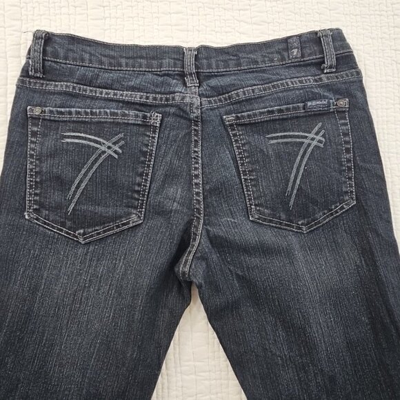 7 For All Mankind High Waist Ankle Gwenevere Jeans Women's 30 (30x31) Skinny EUC - Picture 10 of 16